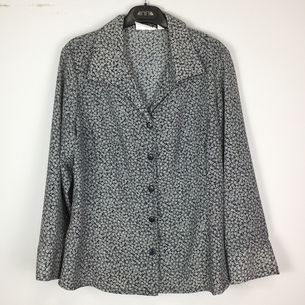 Vintage Floral Print Blouse by ANNA